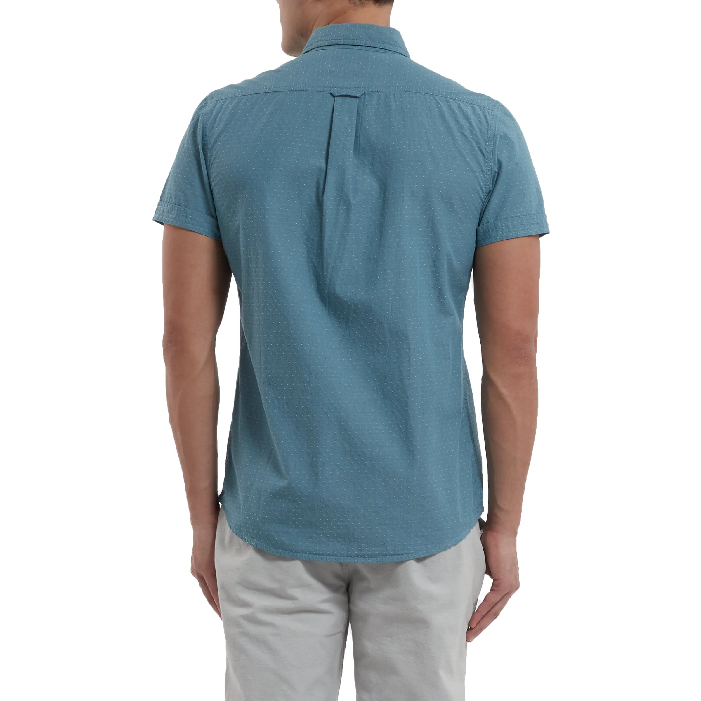 Townsend Dobby Short Sleeve Shirt - Storm Blue Whisper (Final Sale)