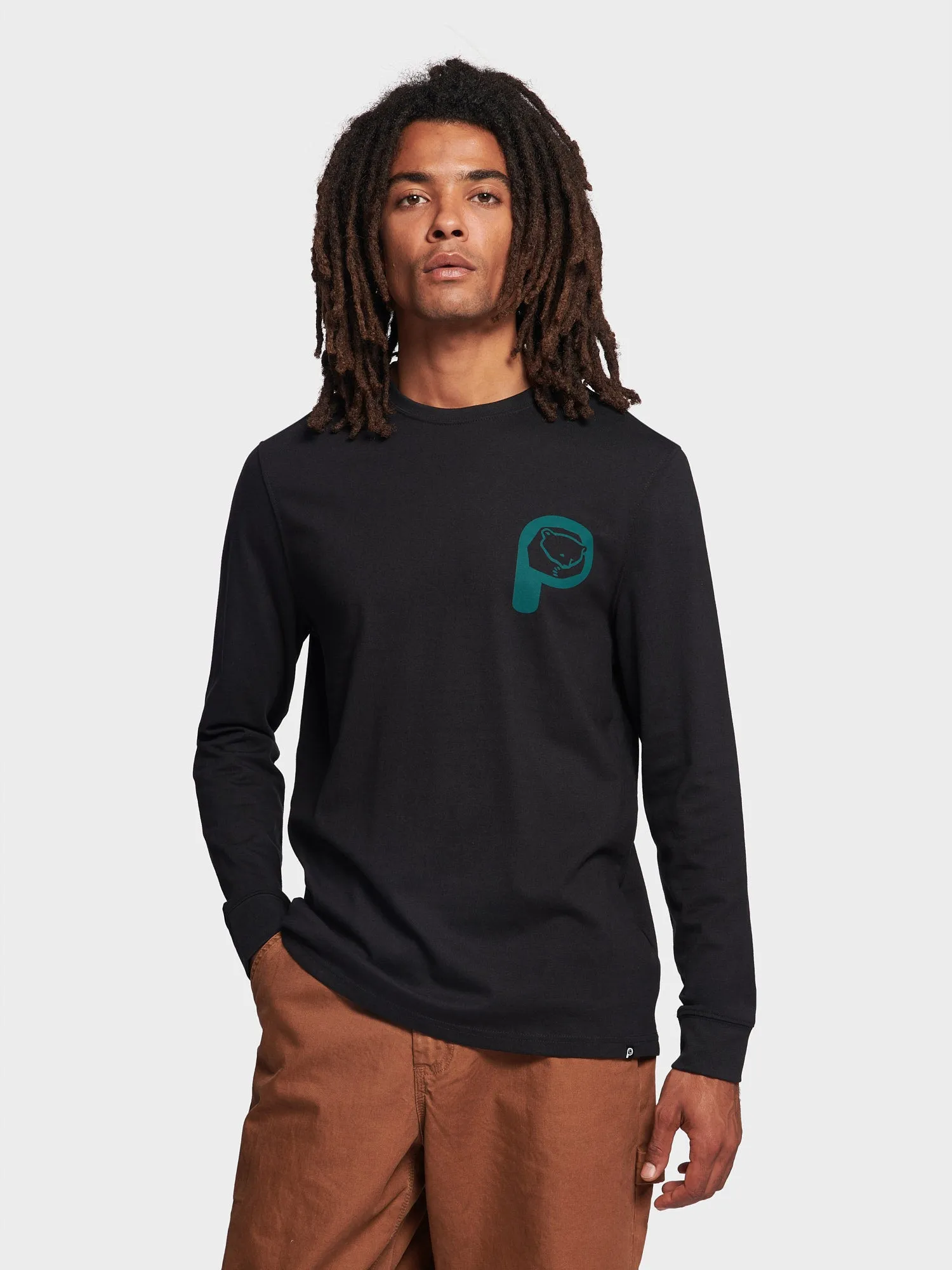 Trail Long Sleeve T-Shirt in Black