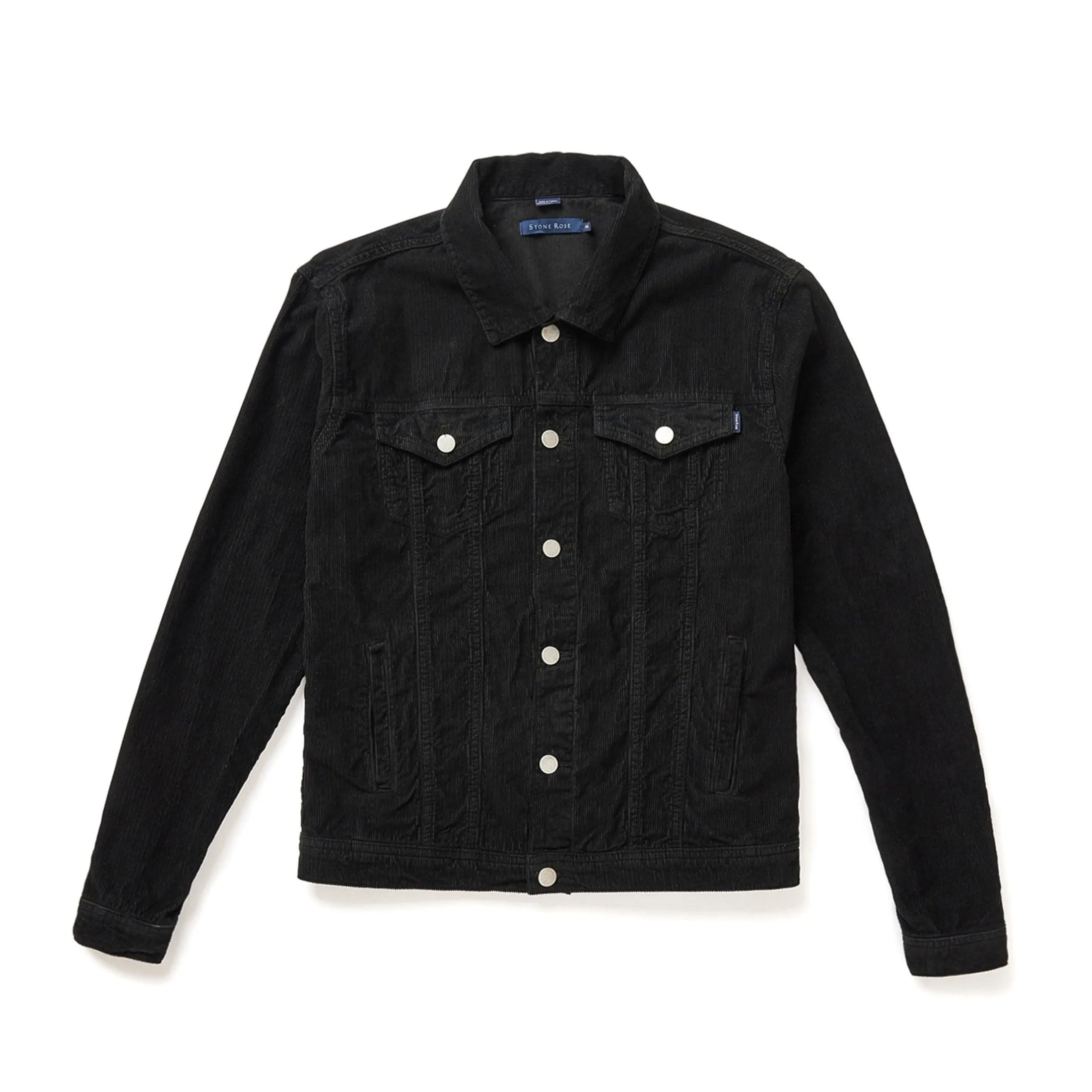 VALLEY - Black Solid Antique Washed Jacket