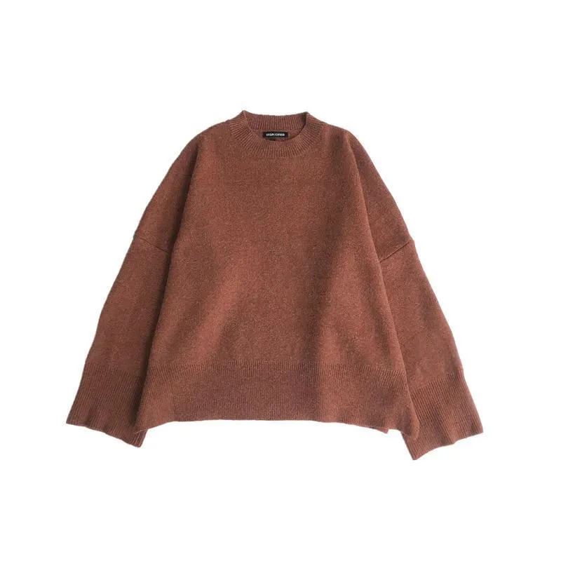 Warm Oversize Huge Solid Colors Sweater