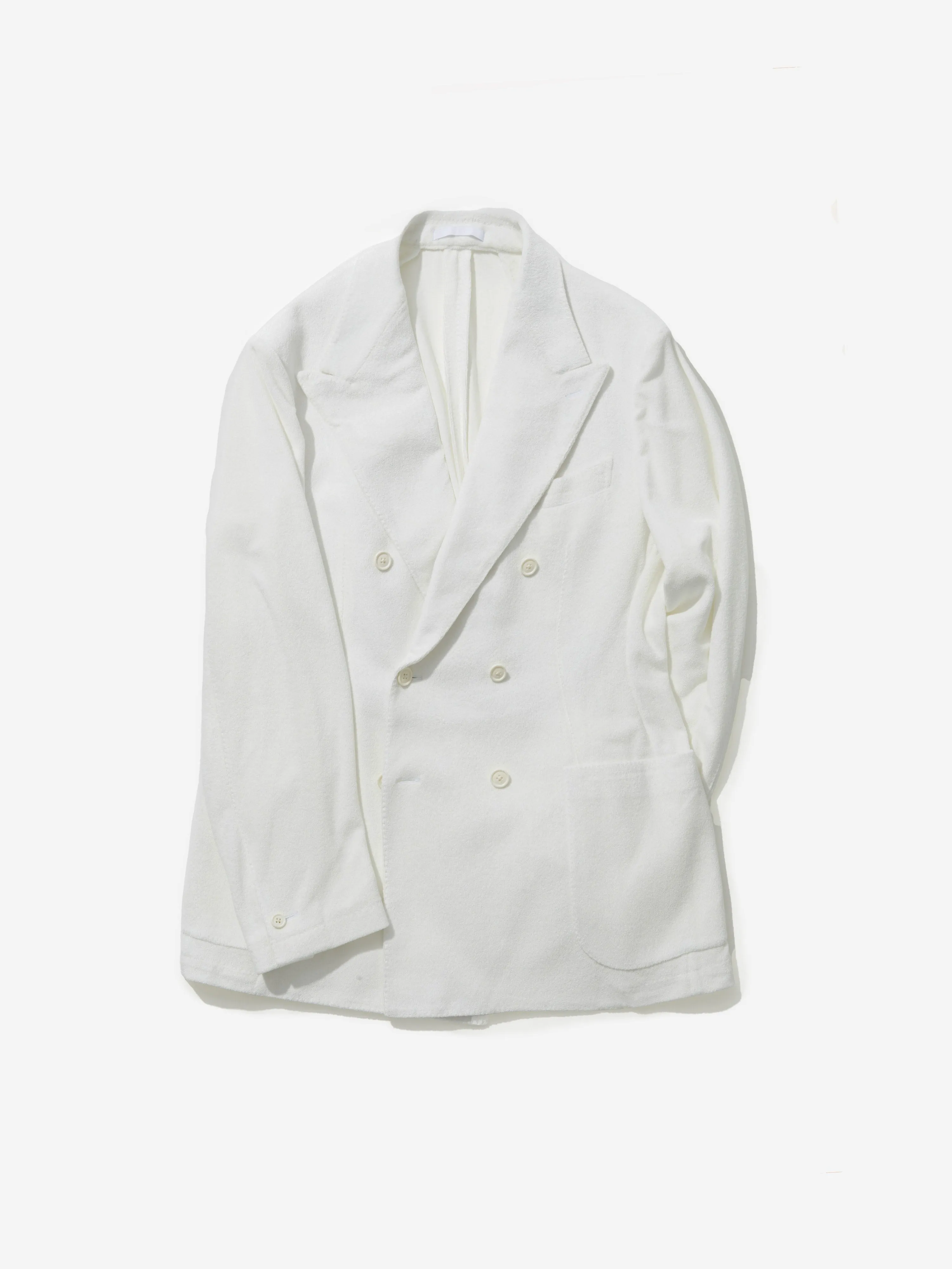 White Terry Towelling Jacket