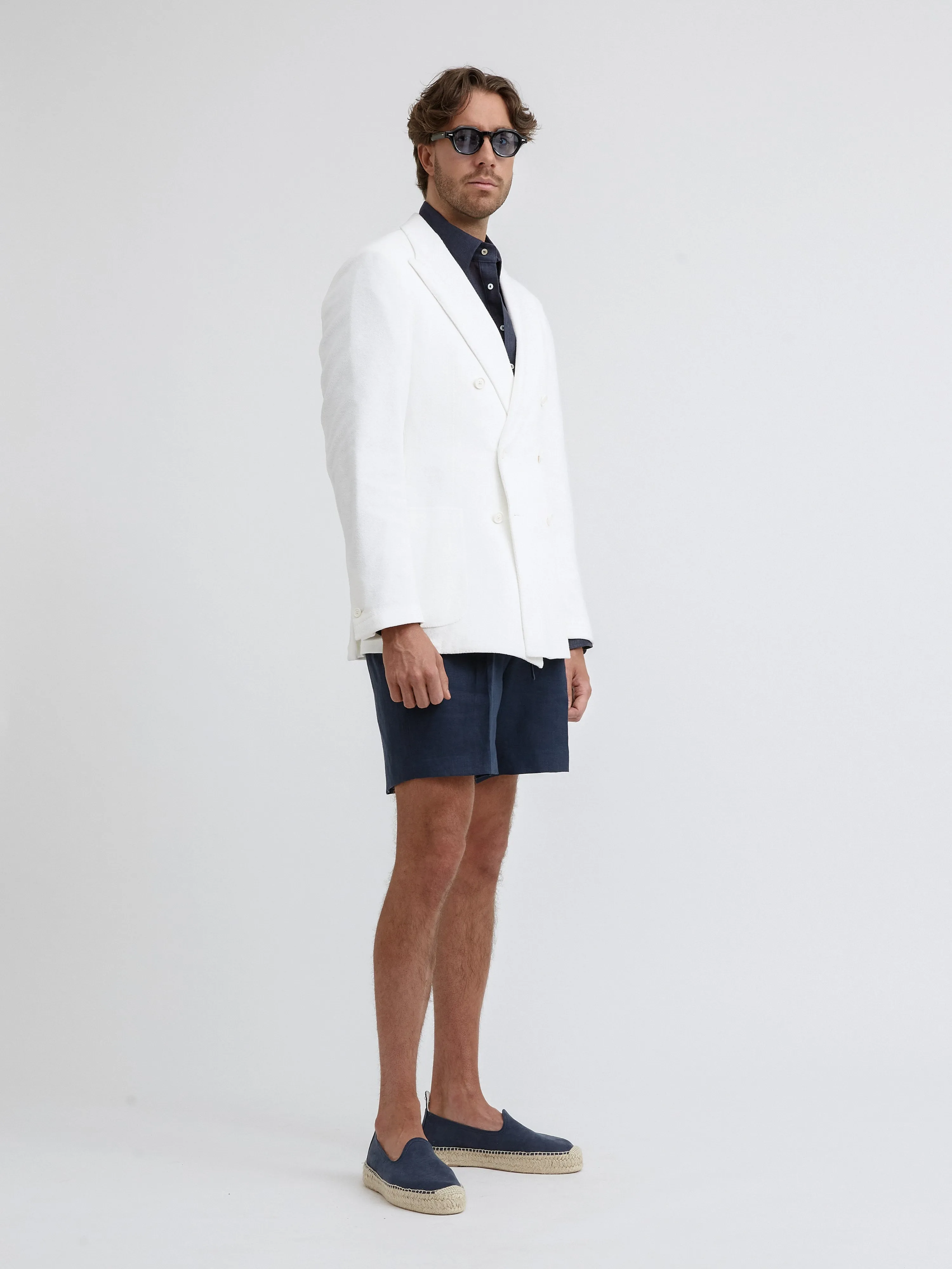 White Terry Towelling Jacket