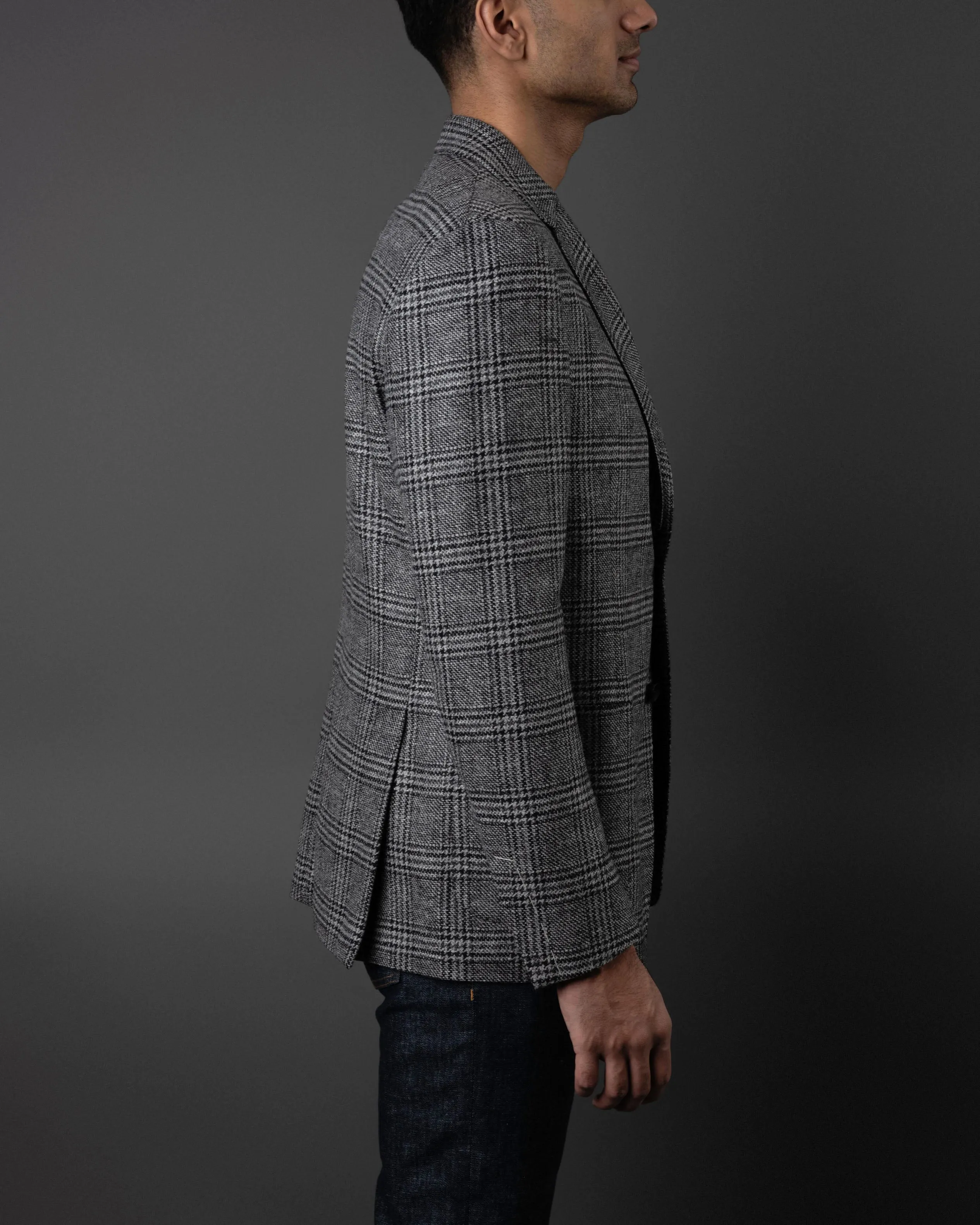 Windowpane Checked Jacket