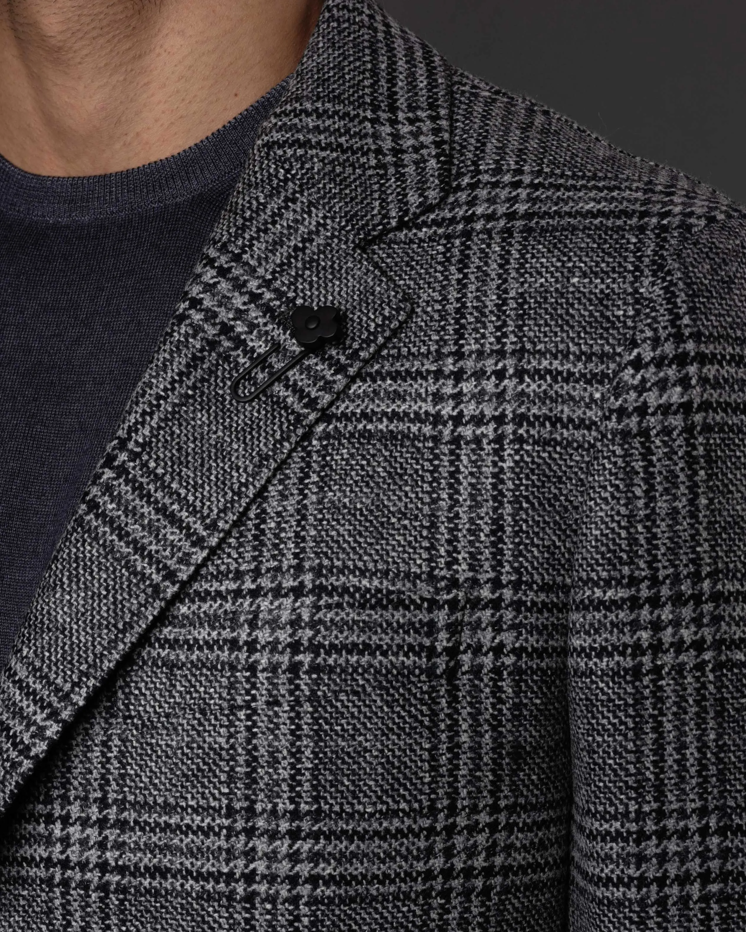 Windowpane Checked Jacket