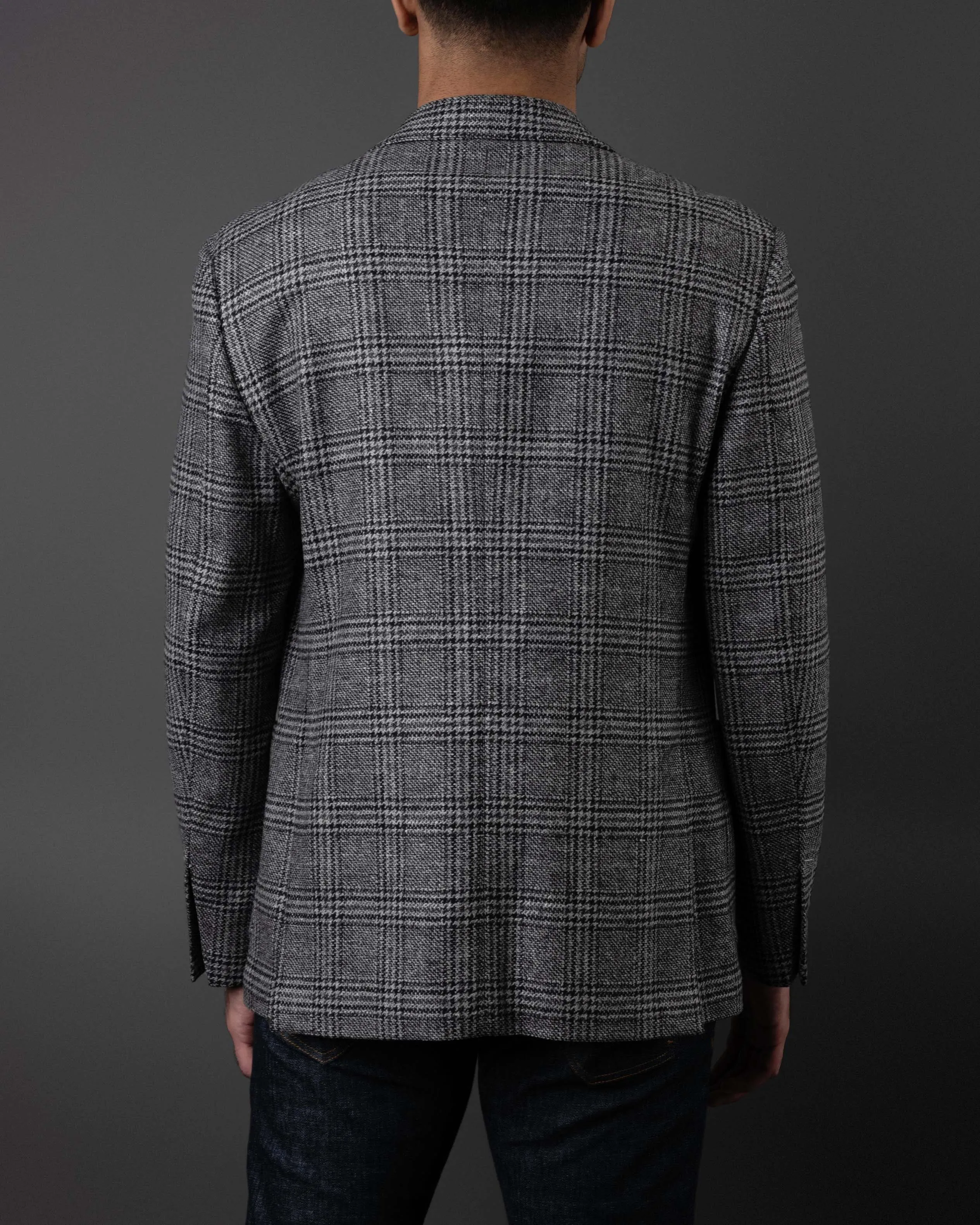 Windowpane Checked Jacket